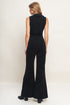 STREET ICON BLACK CORDUROY JUMPSUIT